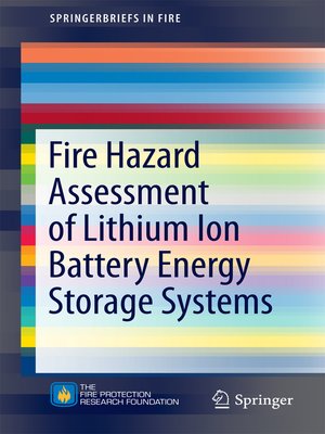 cover image of Fire Hazard Assessment of Lithium Ion Battery Energy Storage Systems